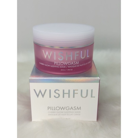 Wishful Pillowgasm‎ Vitamin-Rich Cherry Glow Sleep Mask BNIB - Picture 4 of 9
